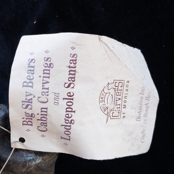 Big Sky Carvers Jeff Fleming Moose Wood Carving 1996 with tag - Picture 10 of 13